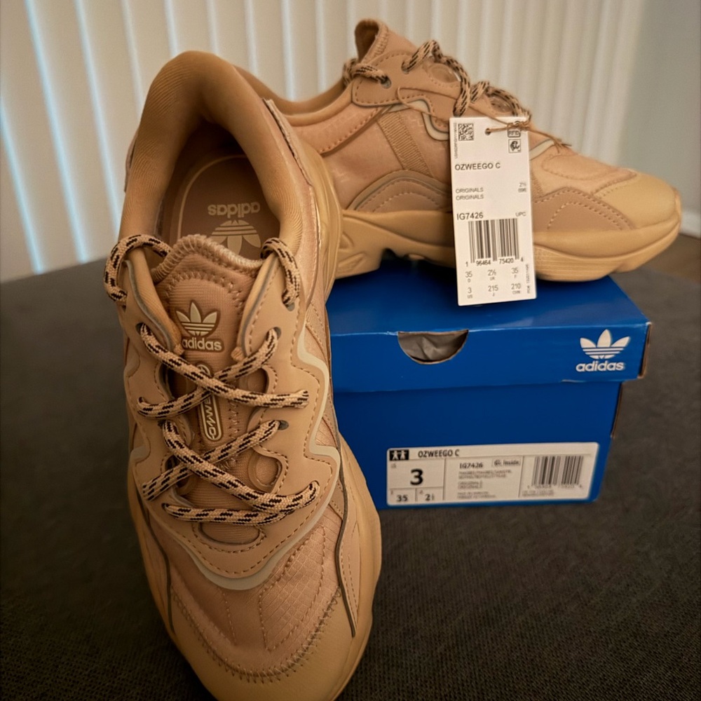 New Ozweego Adidas Beige Athletic Shoes